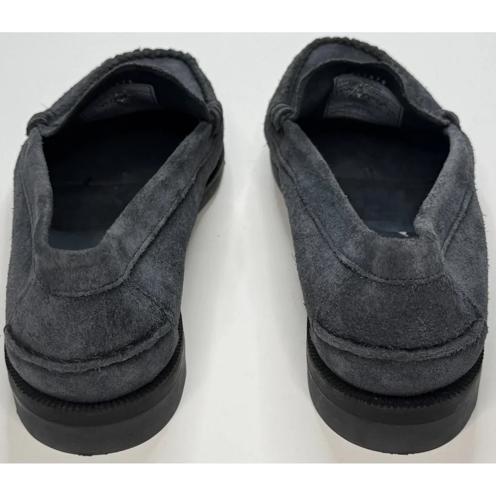 Sebago Classic Dan Flesh‎ Out Men's Gray Suede Penny Loafers Size 12.5 R